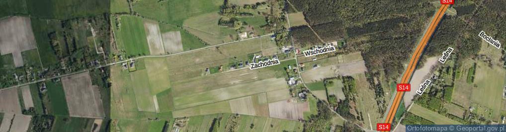 Zdjęcie satelitarne Zachodnia ul.